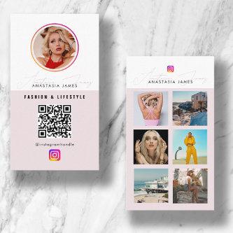 6 Photo Feed Grid Social Media QR Code