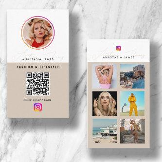 6 Photo Feed Grid Social Media QR Code