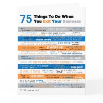 75 Things to Do After You Retire or Sell