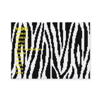 8 Bit Pixel Zebra Print Design Pattern