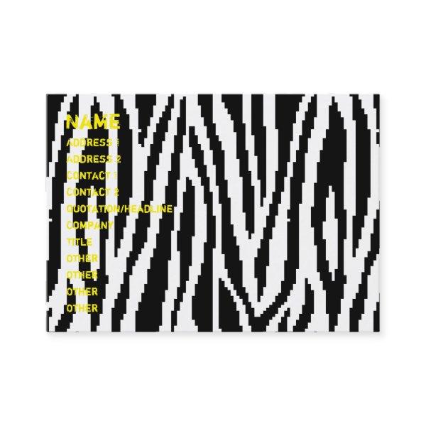 8 Bit Pixel Zebra Print Design Pattern