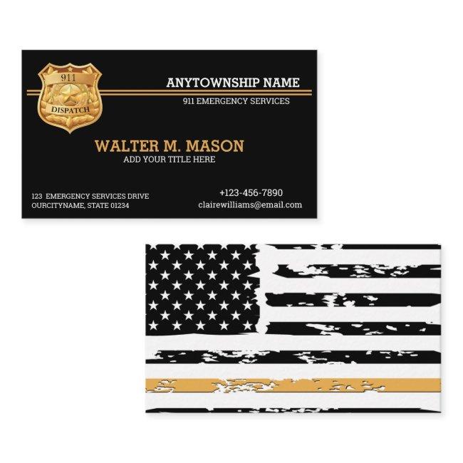 911 Dispatch Thin Golden Line