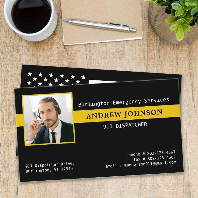 911 Dispatcher Custom Photo Emergency Services