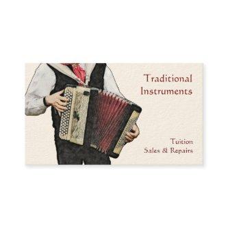 A button accordian player