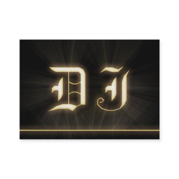 A cool DJ gold laser ligt