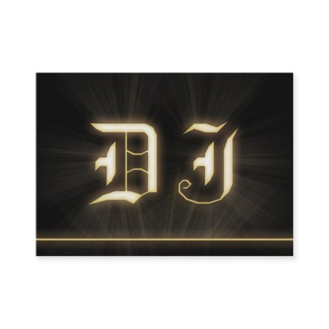 A cool DJ gold laser ligt