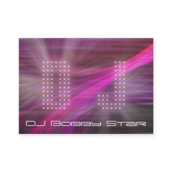A cool DJ pink laser light