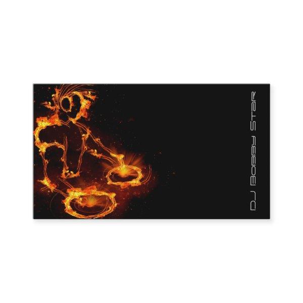 A cool Flaming DJ on Fire