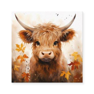 A Cute Highland Cow Series Design 1 Square