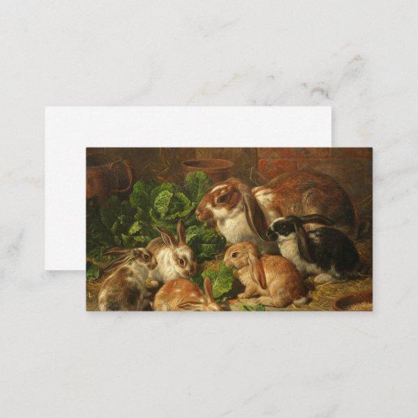 A Family of Rabbits by Alfred Richardson Barber