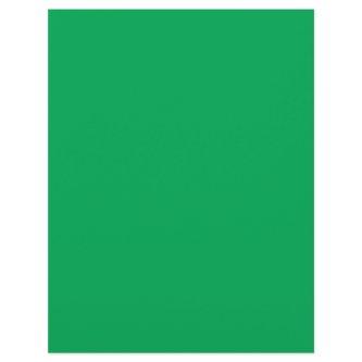 a green background with a white border flyer