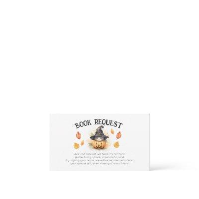 A Little Boo Baby Shower Book Request Insert Card
