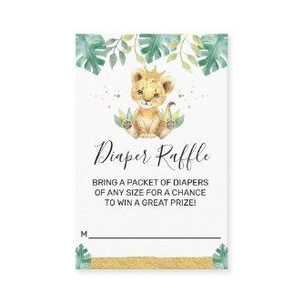 A Little King Lion Crown Baby Shower Diaper Insert