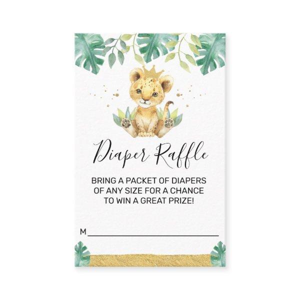 A Little King Lion Crown Baby Shower Diaper Insert