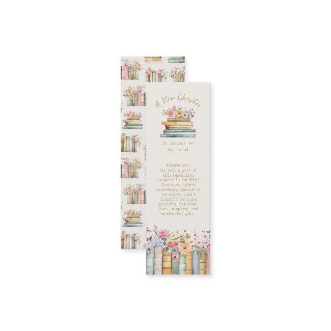 A New Chapter Wildflower Book Bookmark Favor Mini