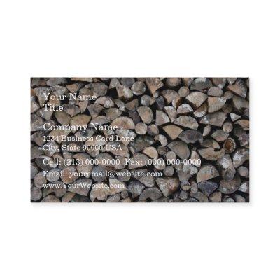 A pile of firewood
