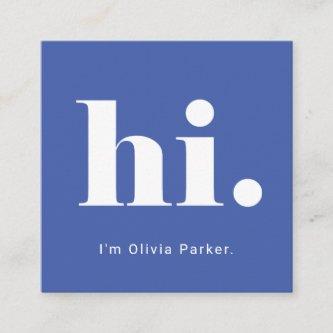 A Simple Hello | Bold and Modern Typography Square