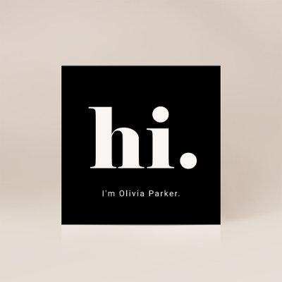 A Simple Hello | Bold and Modern Typography Square