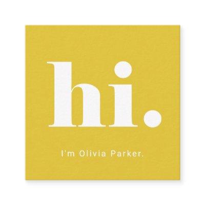 A Simple Hello | Bold and Modern Typography Square