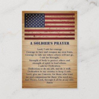 A Soldier's Prayer American Flag Military