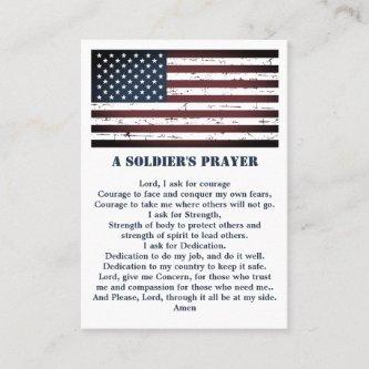 A Soldier's Prayer Military American Flag