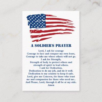A Soldiers Prayer Military American Flag Patriotic