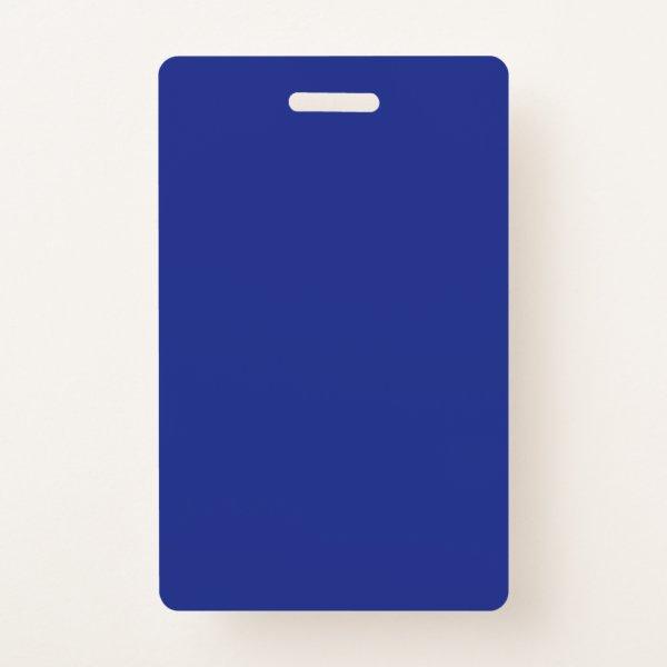 A solid blue background with no other visible elem badge