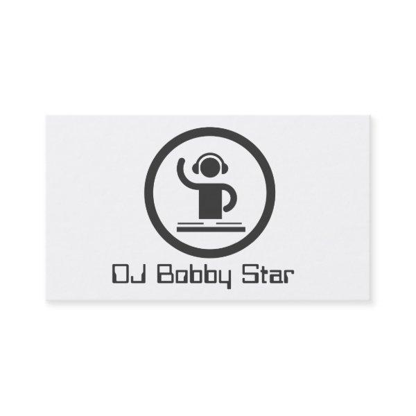 A unique DJ simple elegant icon design