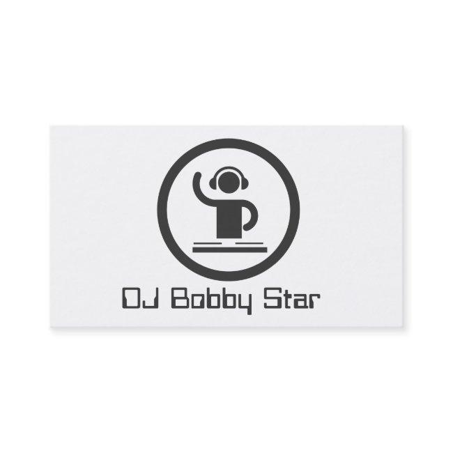 A unique DJ simple elegant icon design