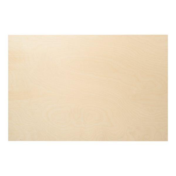 A white square enclosed by a distinct black border wood wall art