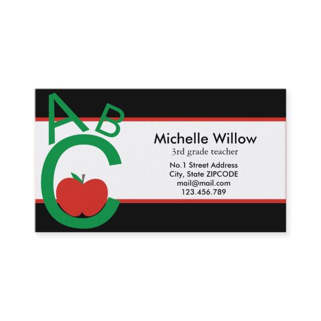 ABC Apple School Teacher