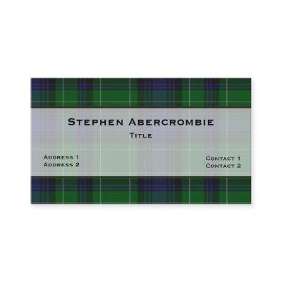 Abercrombie Tartan Plaid Custom