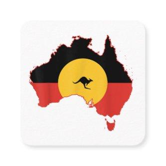Aboriginal Flag T Shirt Australia Flag Gift for Au Square