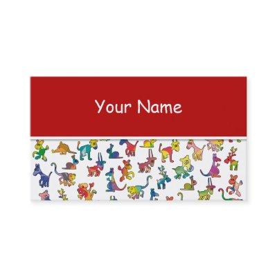 Abstract Animals Pattern for Kids + your backgr.