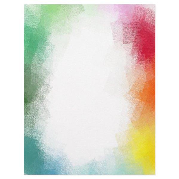 Abstract Art Custom Blank Template Trendy Pink Red Letterhead