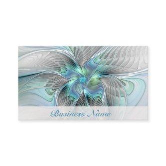 Abstract Blue Green Butterfly Fantasy Fractal Art