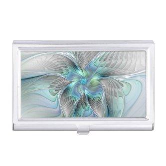 Abstract Blue Green Butterfly Fantasy Fractal Art  Case
