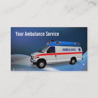 Abstract Blue Wave Ambulance Service