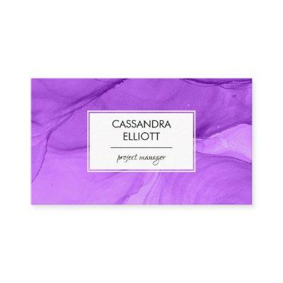 Abstract Bright Purple Alcohol Ink Liquid Art