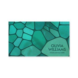 Abstract Cells - Emerald Green