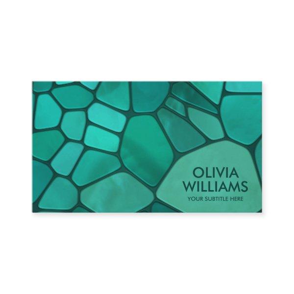 Abstract Cells - Emerald Green