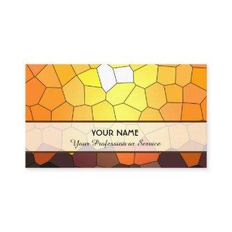 Abstract colorful mosaic sunset tiles pattern