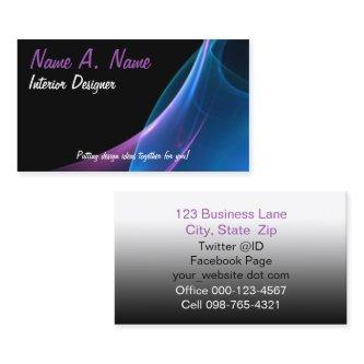 Abstract Dreamy Purple Blue Sweep