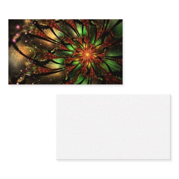 Abstract fractal flower design.   discount card