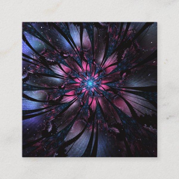 Abstract fractal flower design.   discount card