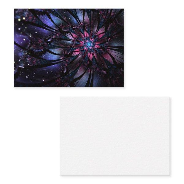 Abstract fractal flower design.   discount card