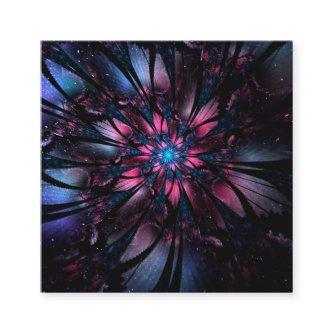 Abstract fractal flower design.  loyalty card