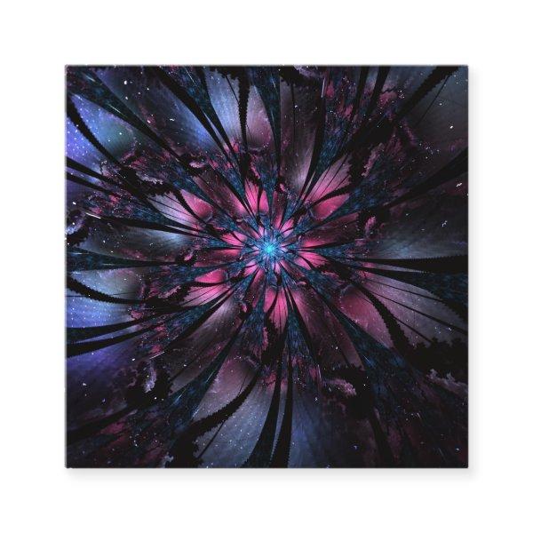 Abstract fractal flower design.  loyalty card