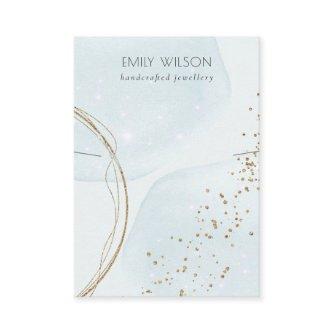 Abstract Glitter Blue Gold Necklace Band Display