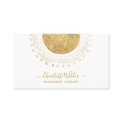 Abstract Gold Circle Handmade Jewelry